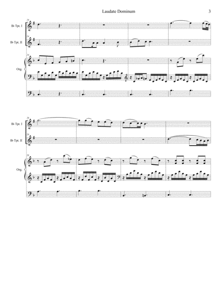 Laudate Dominum (Duet for Bb-Trumpet - Organ Accompaniment) image number null