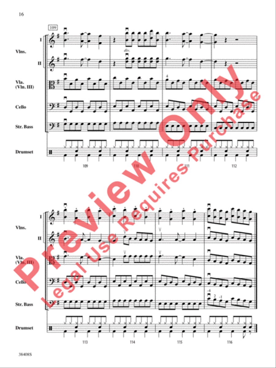 Firework String Orchestra scores gallery preview page 17