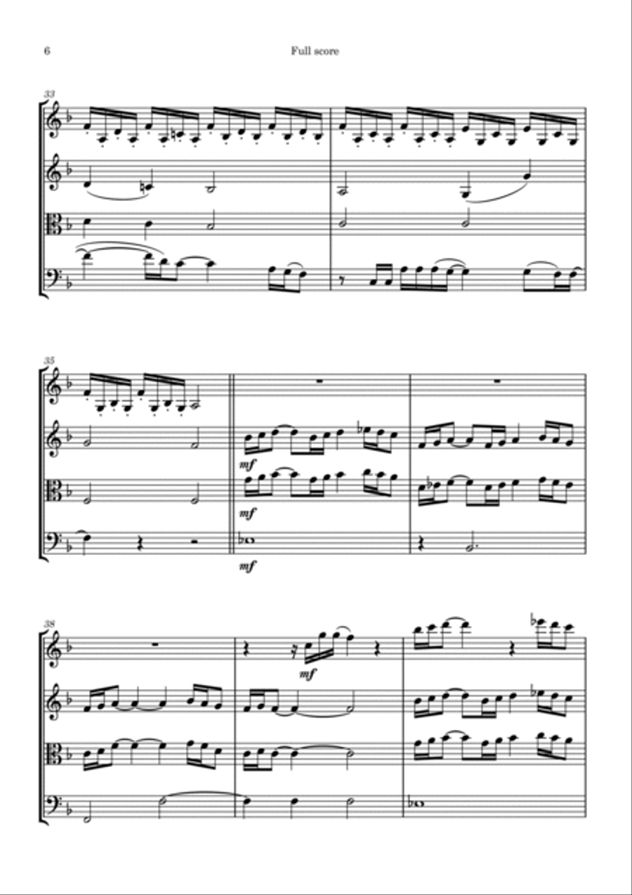 Butterfly String Quartet scores gallery preview page 6