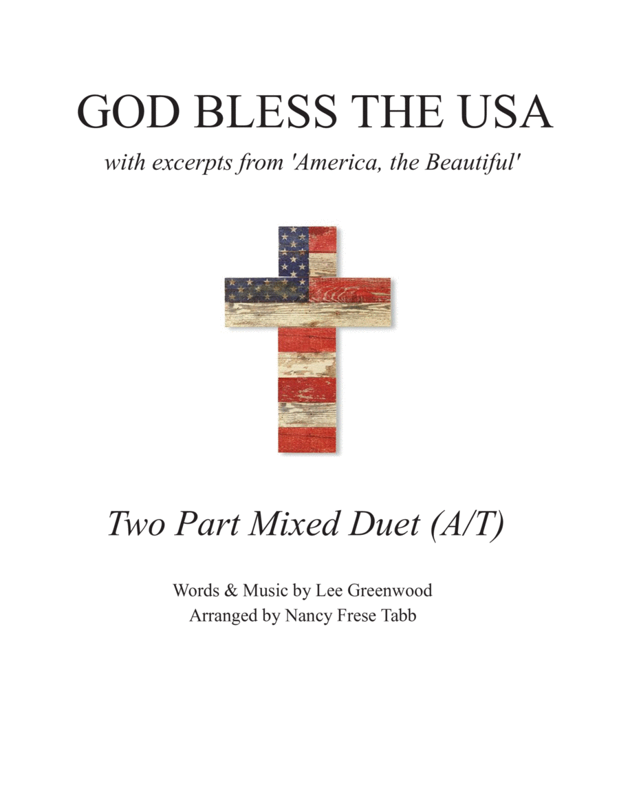 God Bless The U.s.a. Vocal Duet scores gallery preview page 1