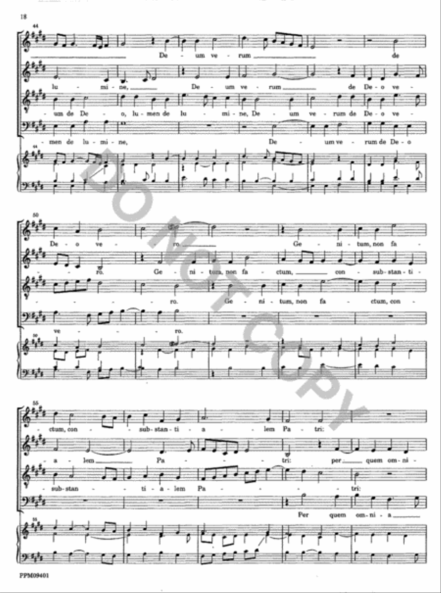 Missa Descendit Angelus Domini 4-Part scores gallery preview page 19