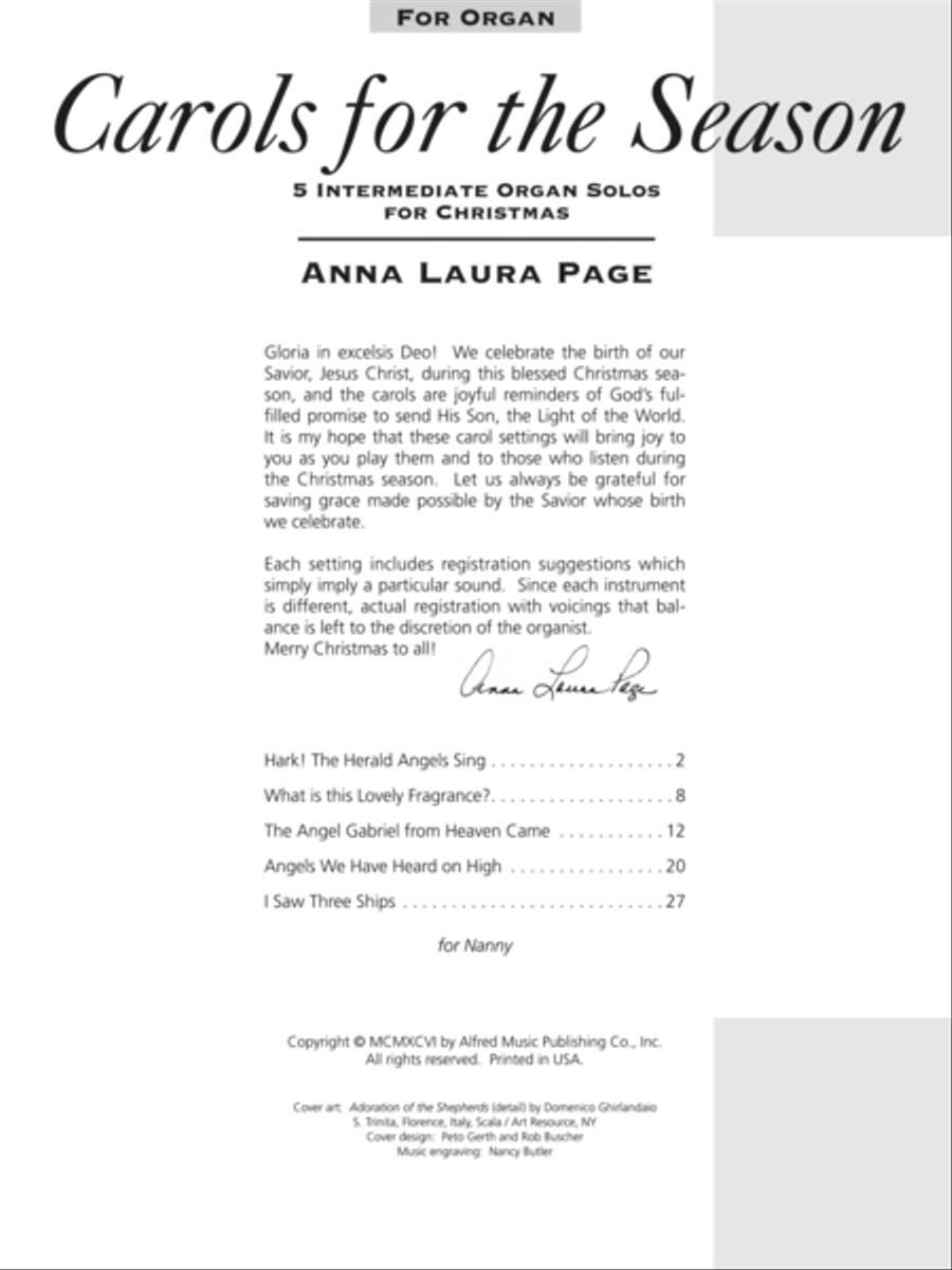 Carols for the Season Carols for the Season Organ scores gallery preview page 5