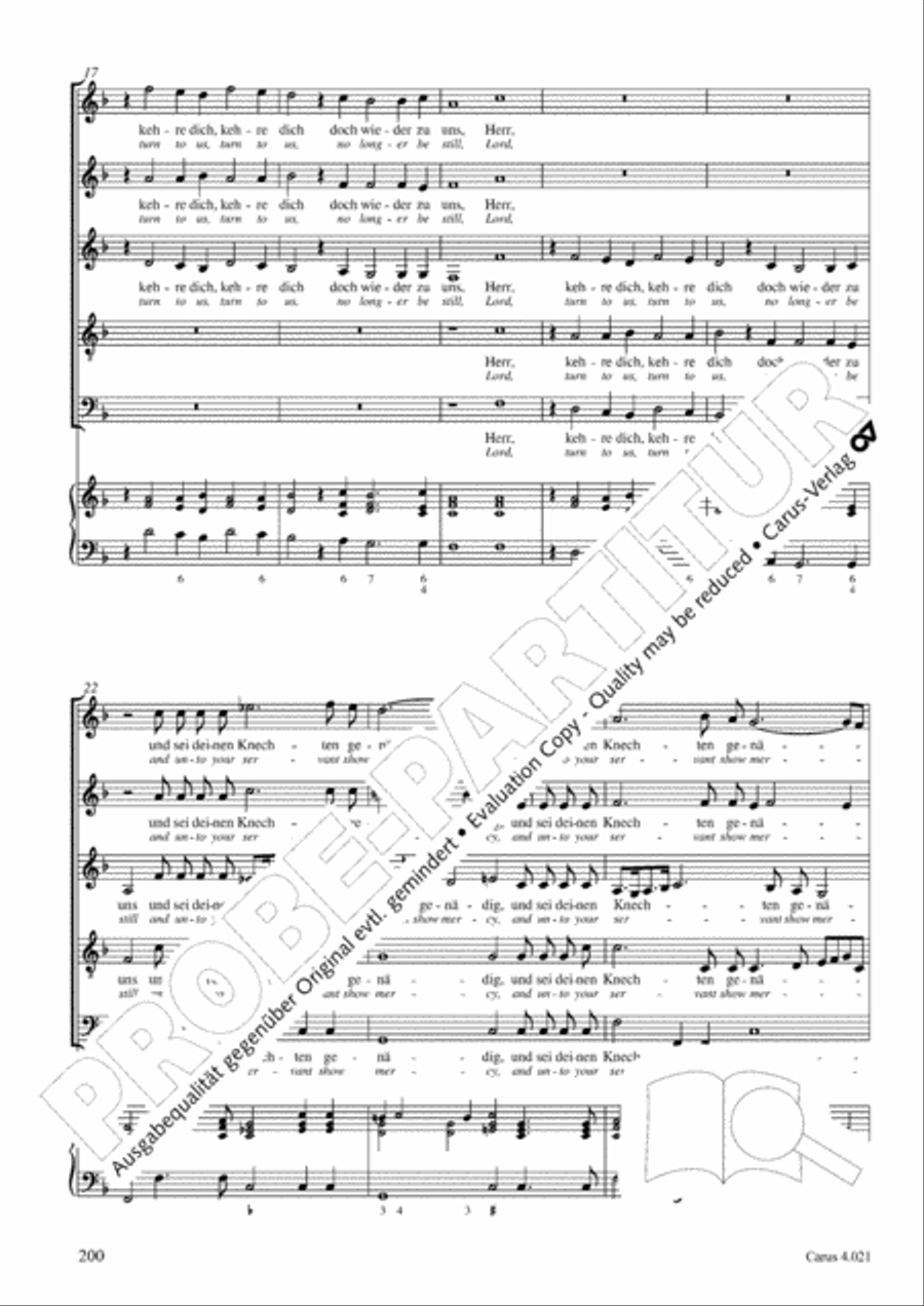 Schein: Israelsbrunnlein. Fontana d'Israel. Complete edition Choir scores gallery preview page 207