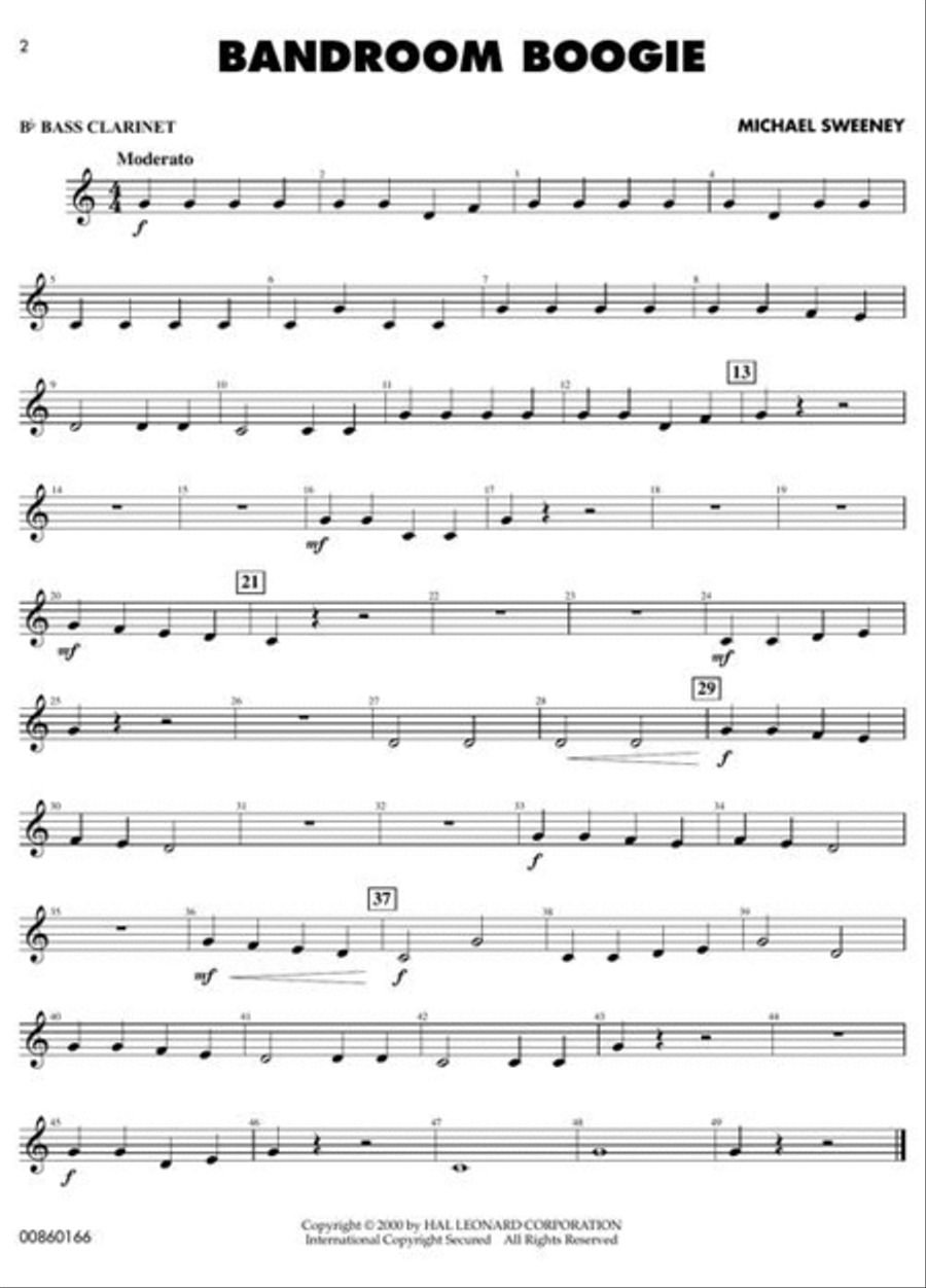 Concert Favorites Vol. 2 – Bass Clarinet Concert Band Methods scores gallery preview page 4