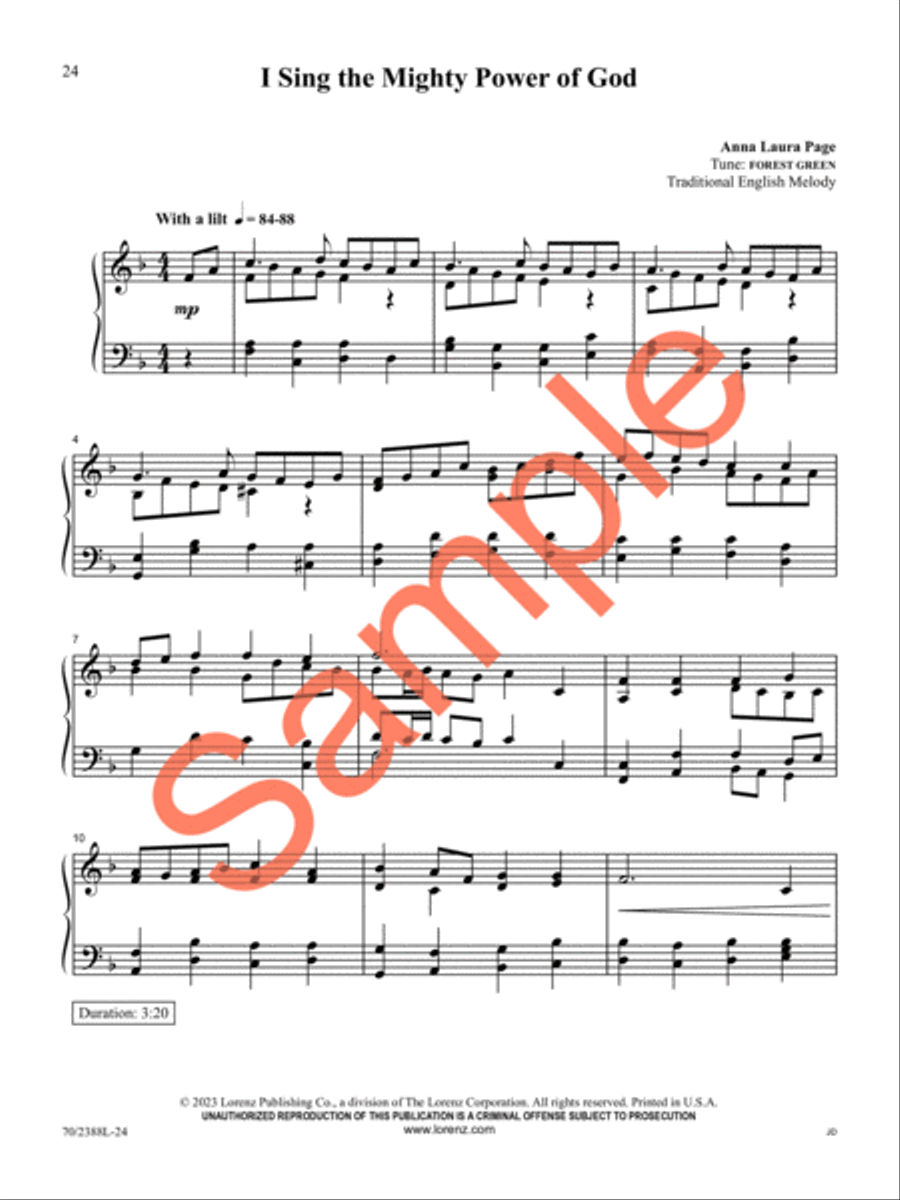 O God, Beyond All Praising Piano Solo scores gallery preview page 20