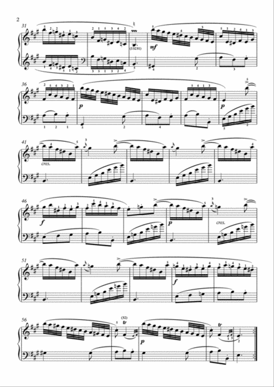 Scarlatti-Sonata in A-Major L.494 K.101(piano) Piano Solo scores gallery preview page 3