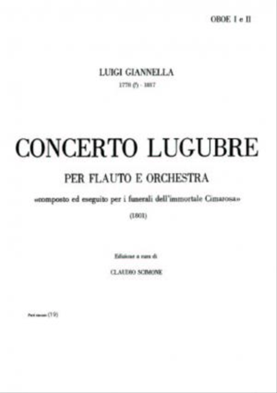 Concerto lugubre [do minore] Orchestra scores gallery preview page 1