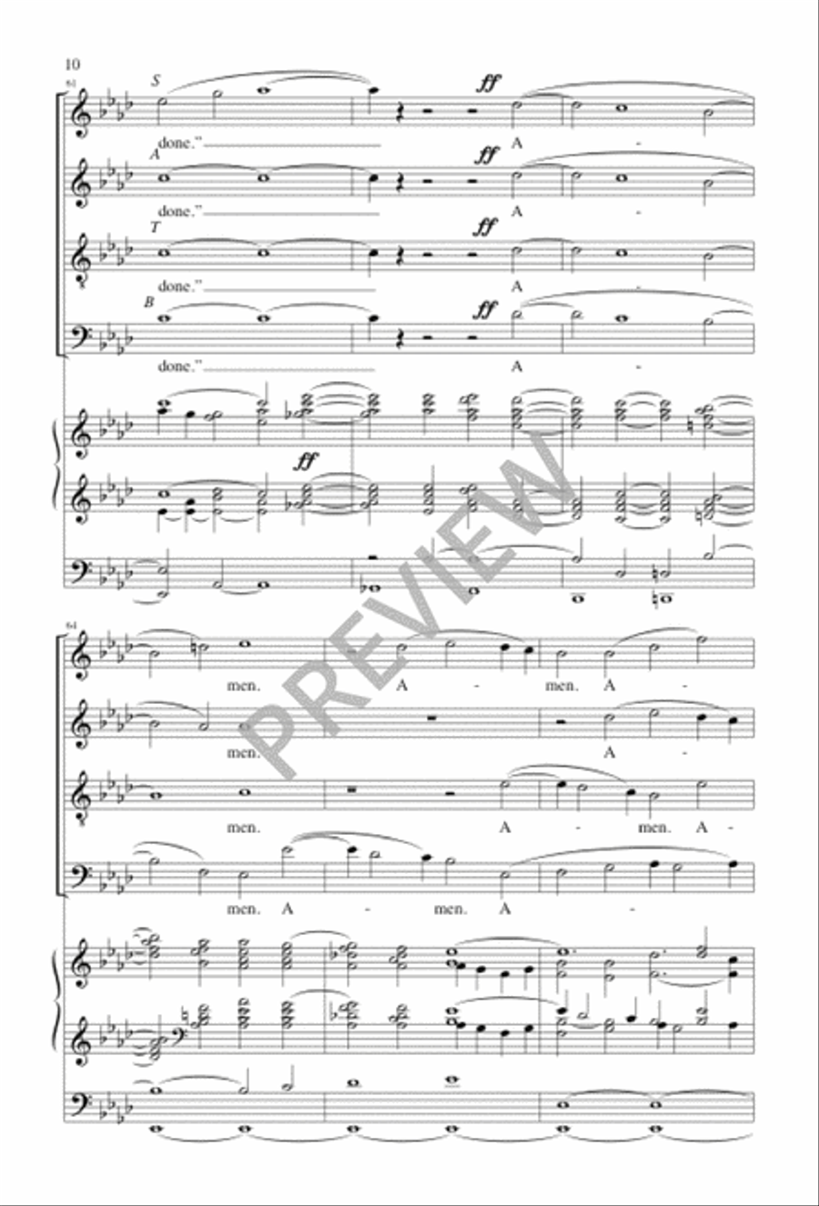 Come, Labor On Come, Labor On 4-Part scores gallery preview page 9