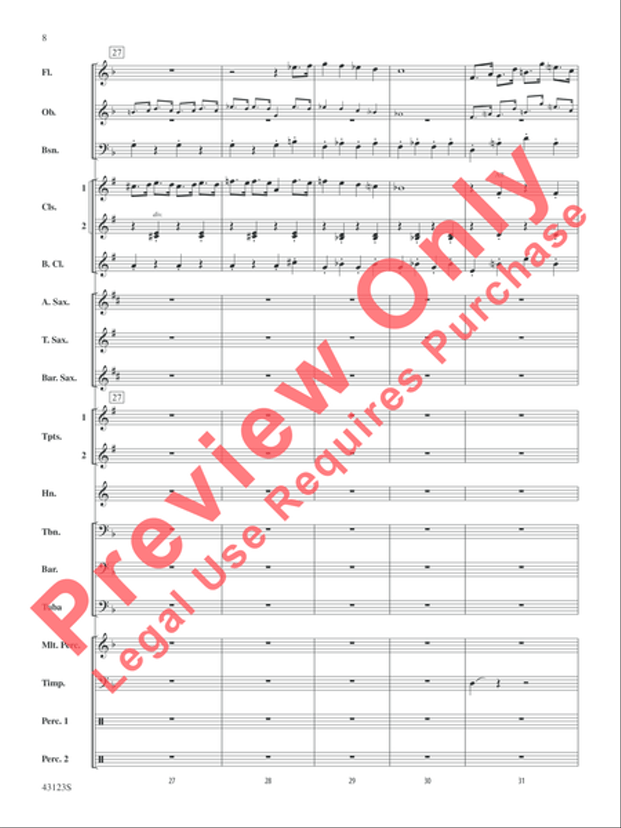 Minecraft Minecraft Concert Band scores gallery preview page 8