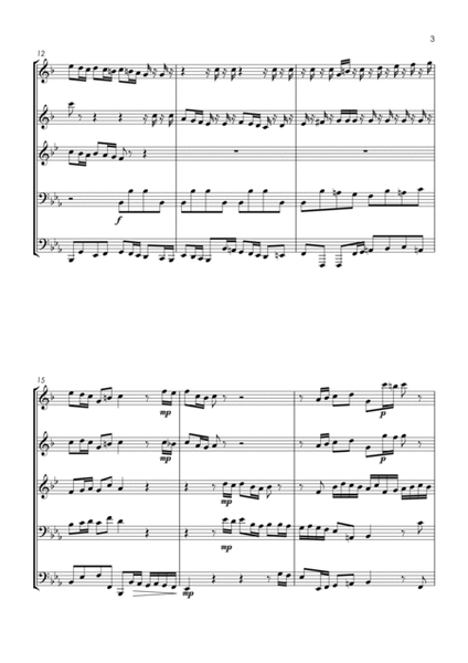Brandenburg Concerto No.3, 1st movement - brass quintet image number null