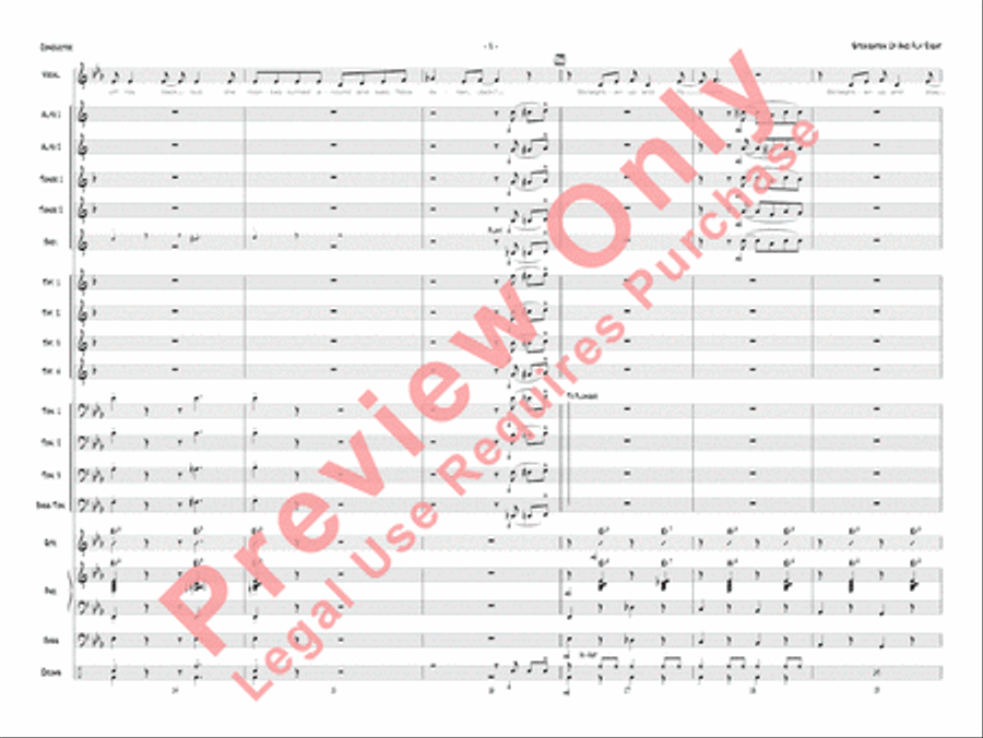 Straighten Up and Fly Right Jazz Ensemble scores gallery preview page 6