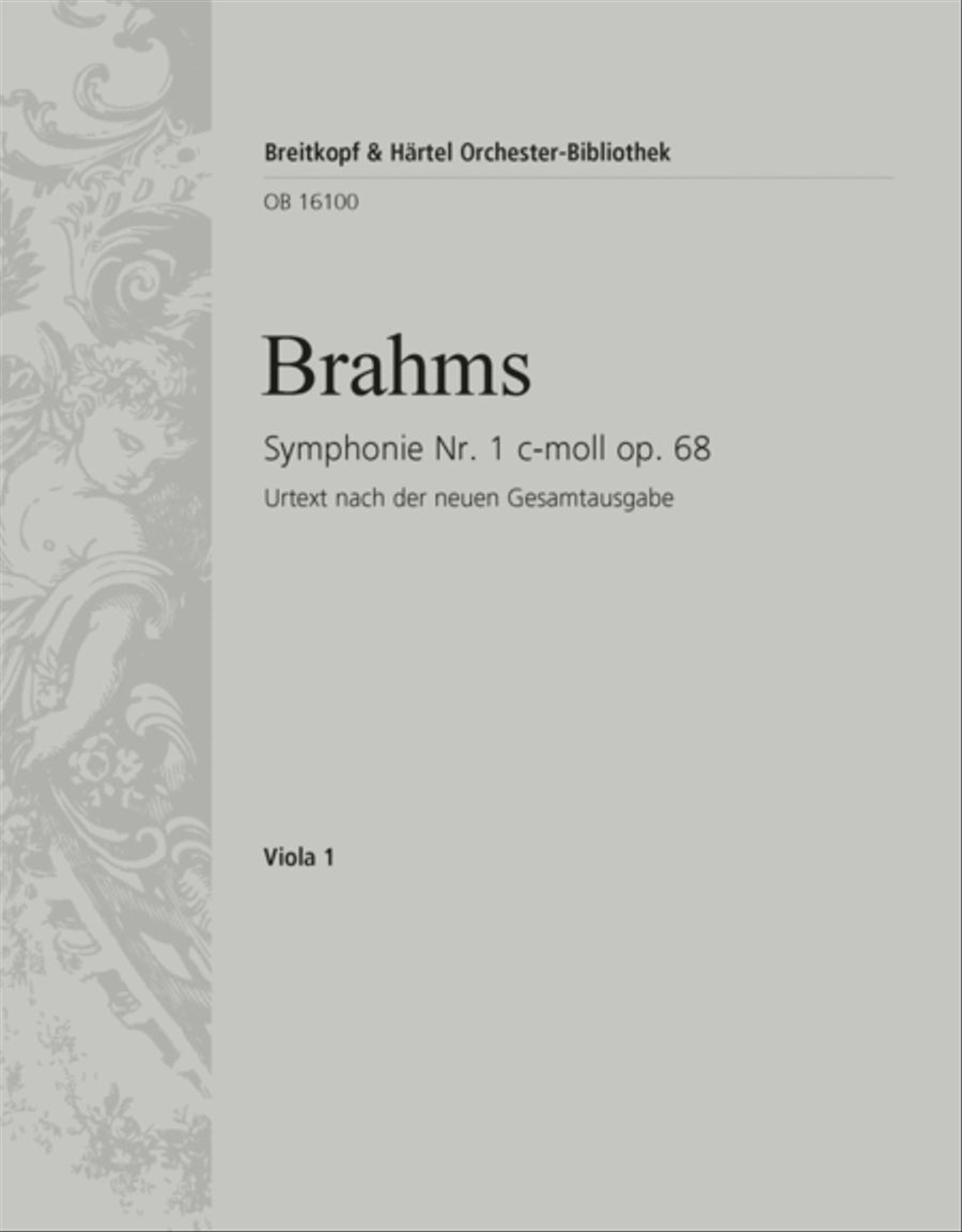Symphony No. 1 in C minor Op. 68 Orchestra scores gallery preview page 1