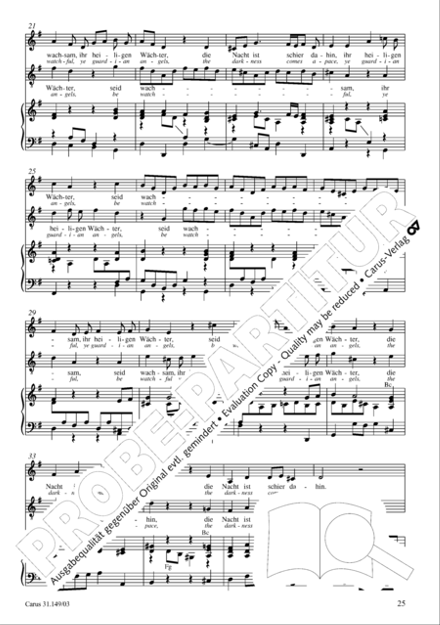 The voice of rejoicing and hope (Man singet mit Freuden vom Sieg) 4-Part scores gallery preview page 26