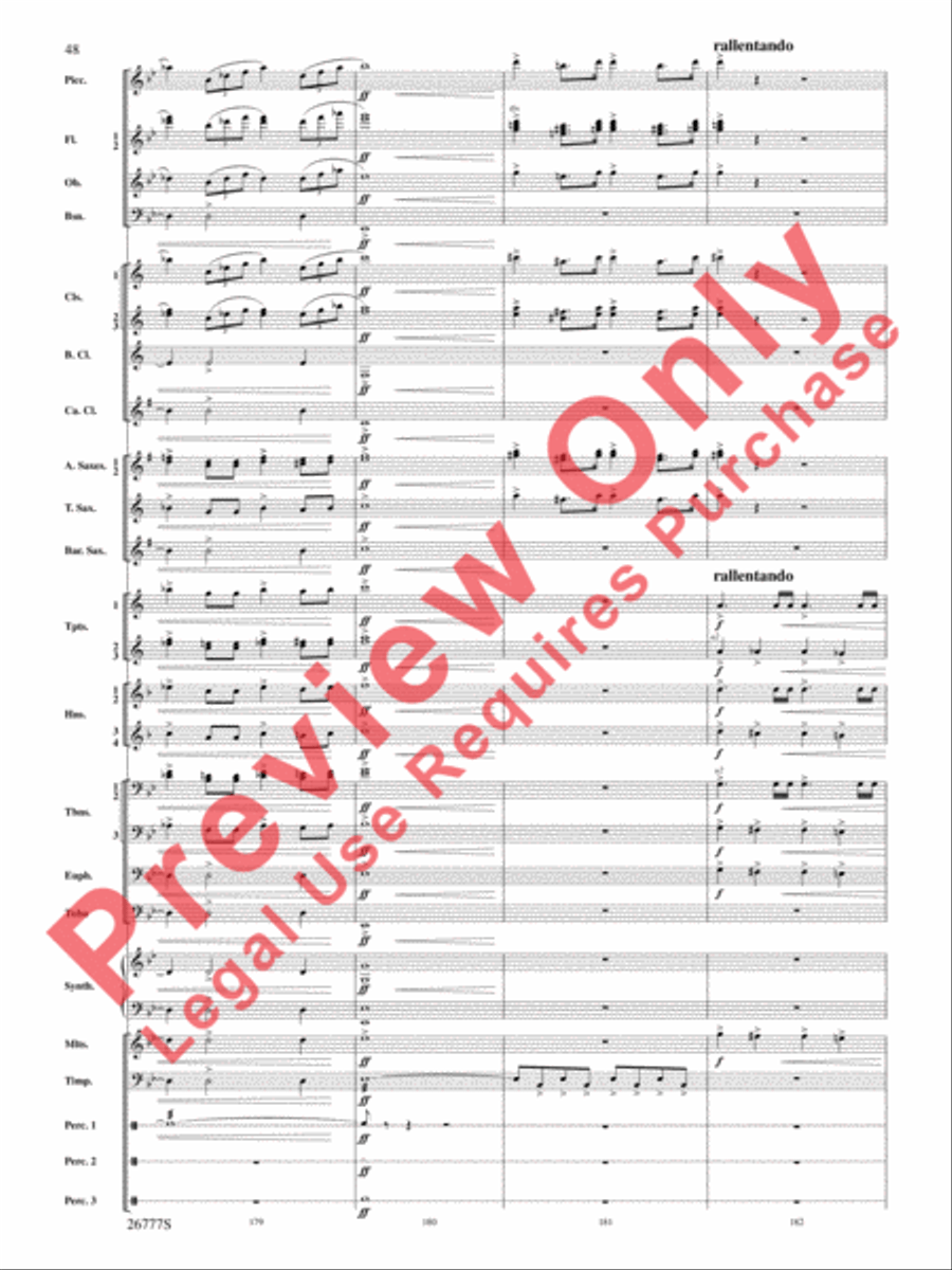 Soaring with John Williams Concert Band scores gallery preview page 49