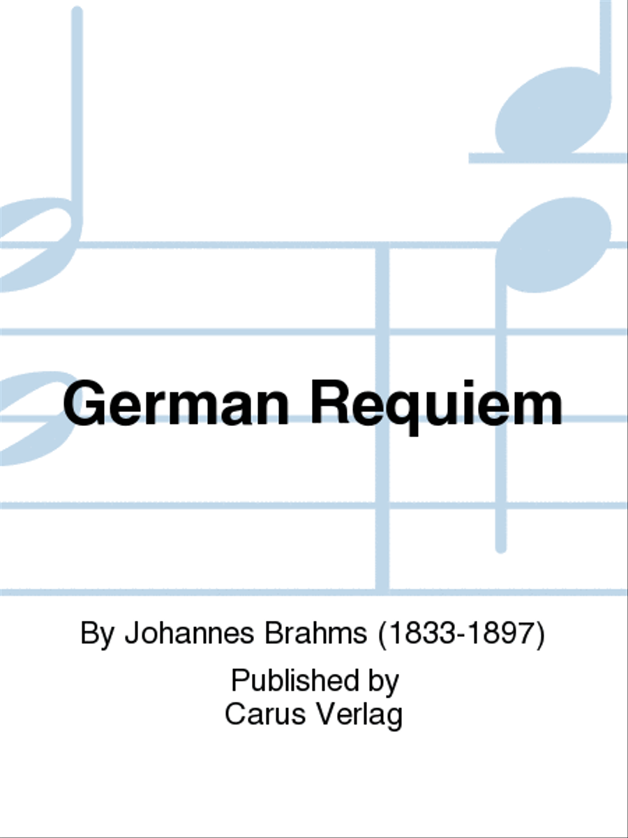 Book cover for Ein Deutsches Requiem (German Requiem)