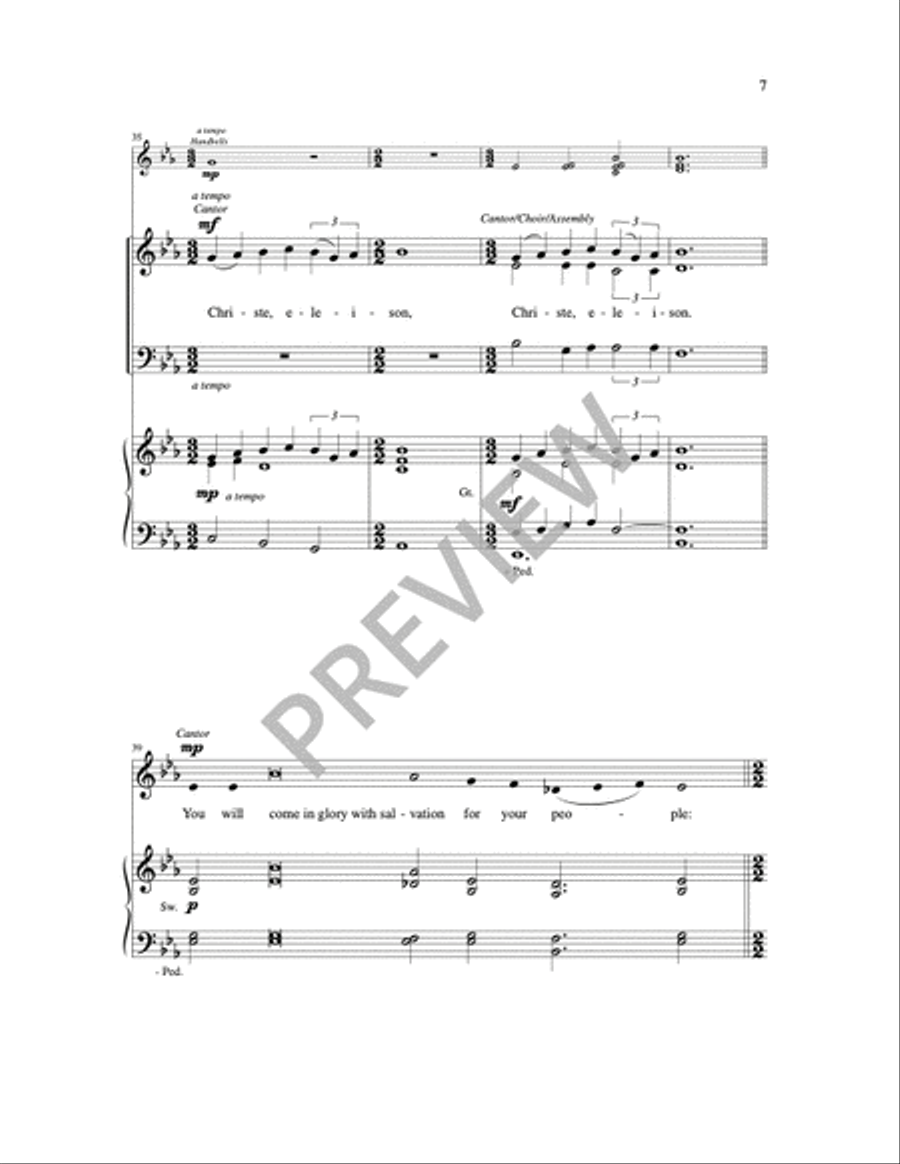 Advent Gathering Rite 3-Part scores gallery preview page 9