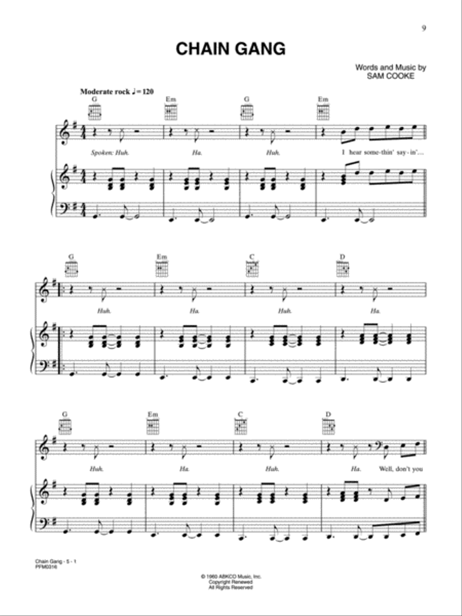 Portrait of A Legend - 1951-1964 Piano, Vocal, Guitar scores gallery preview page 3