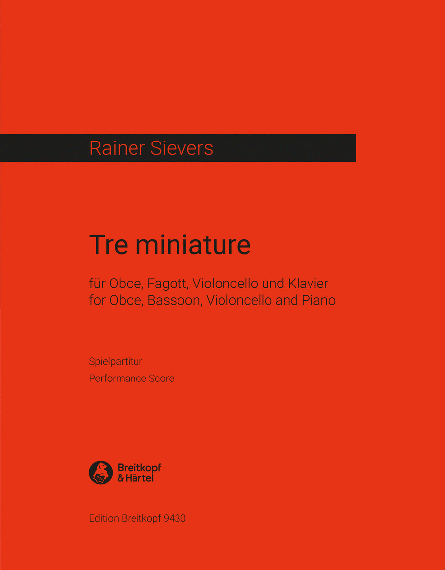 Tre miniature String Quartet scores gallery preview page 1