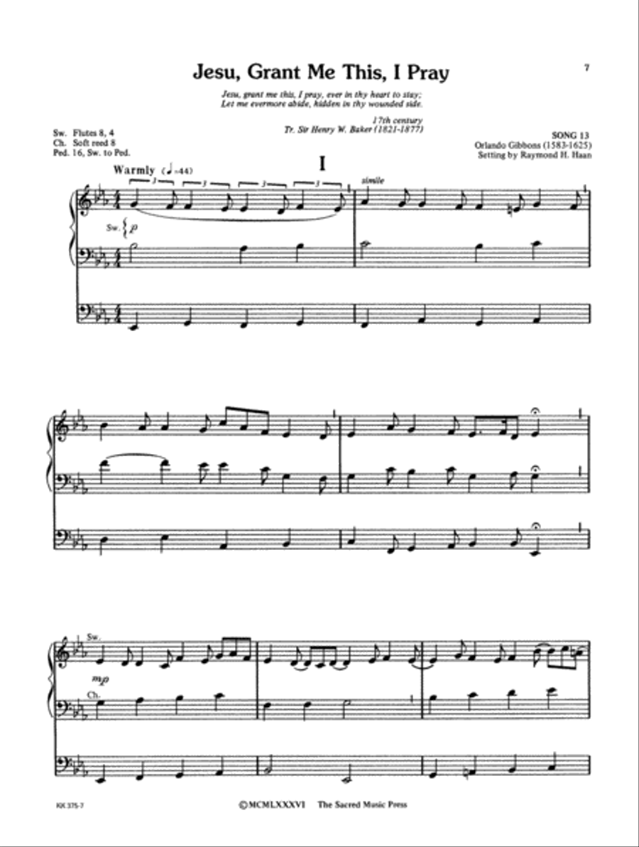 Organ Music for Lent and Easter Organ Solo scores gallery preview page 4