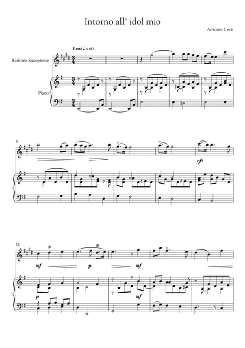 Antonio Cesti - Intorno all idol mio (Piano and Baritone Sax) image number null