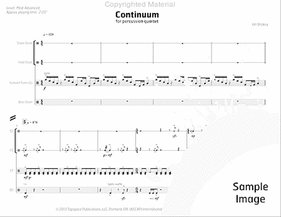 Continuum Continuum Percussion Ensemble scores gallery preview page 5