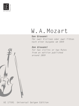 Book cover for Don Giovanni, 2 Violins