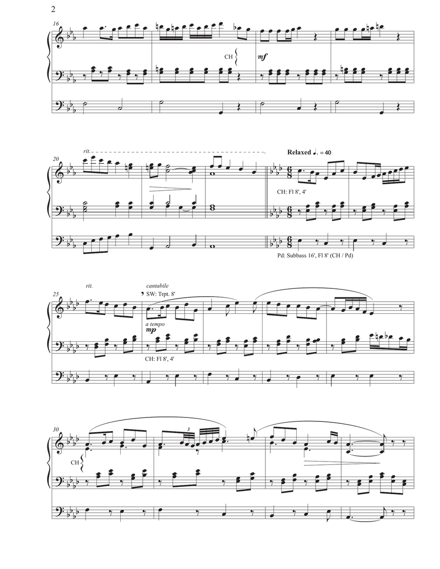 Hommage à Haydn Organ Solo scores gallery preview page 5