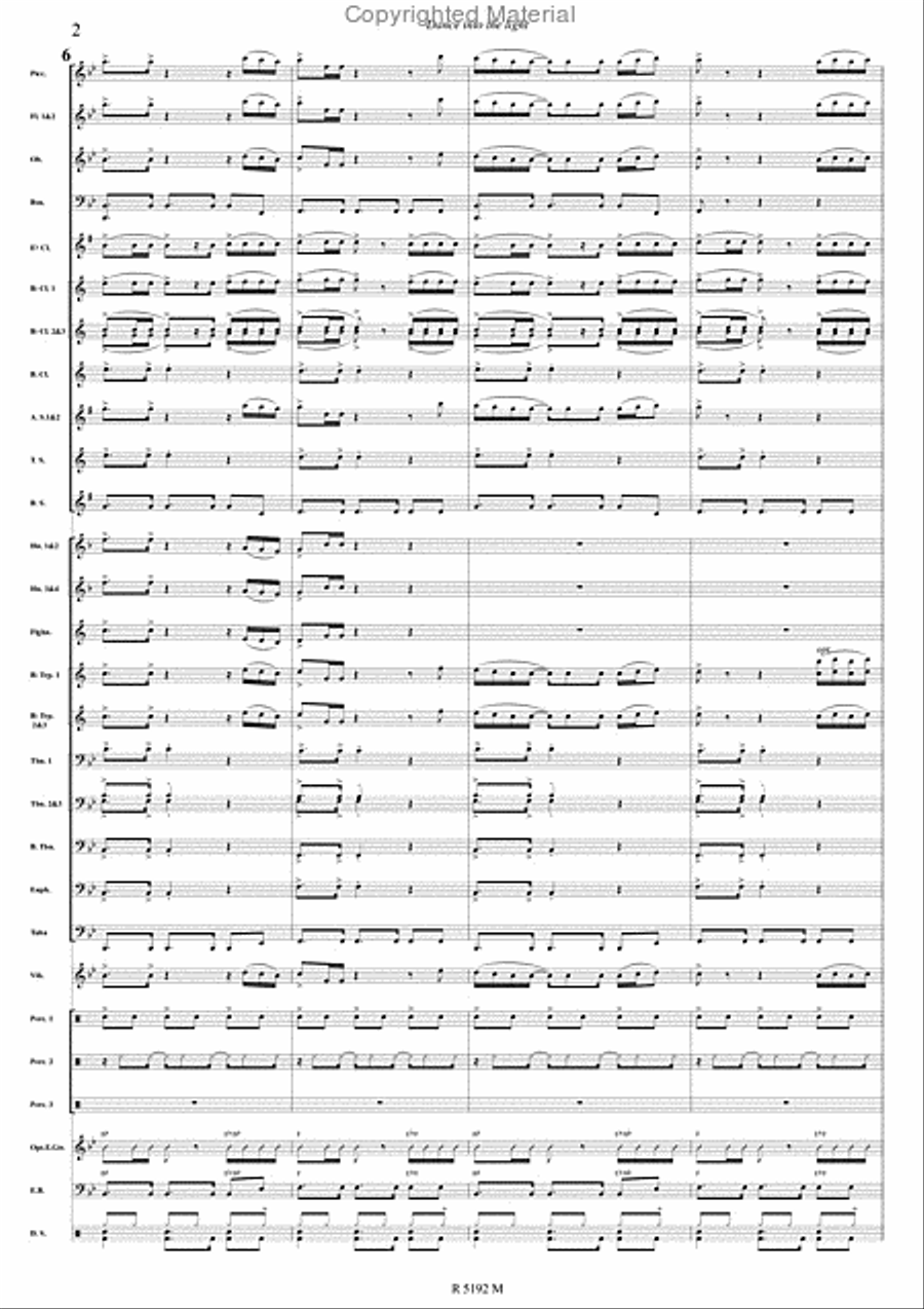 Dance Into The Light Concert Band scores gallery preview page 3