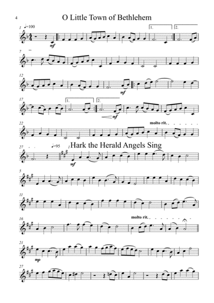 10 Christmas Carols for Trumpet Trio +Piano image number null