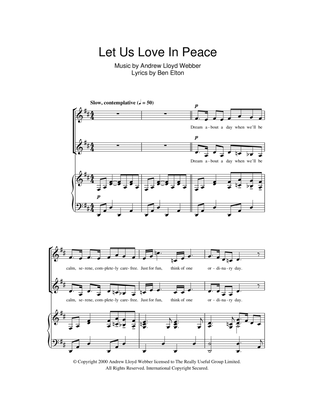 Book cover for Let Us Love In Peace