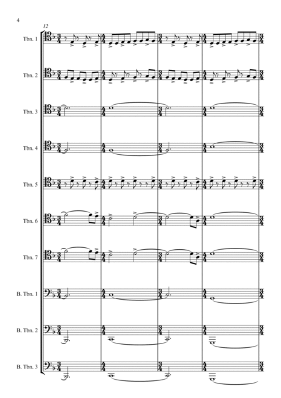 I Am The Doctor Brass Ensemble scores gallery preview page 4