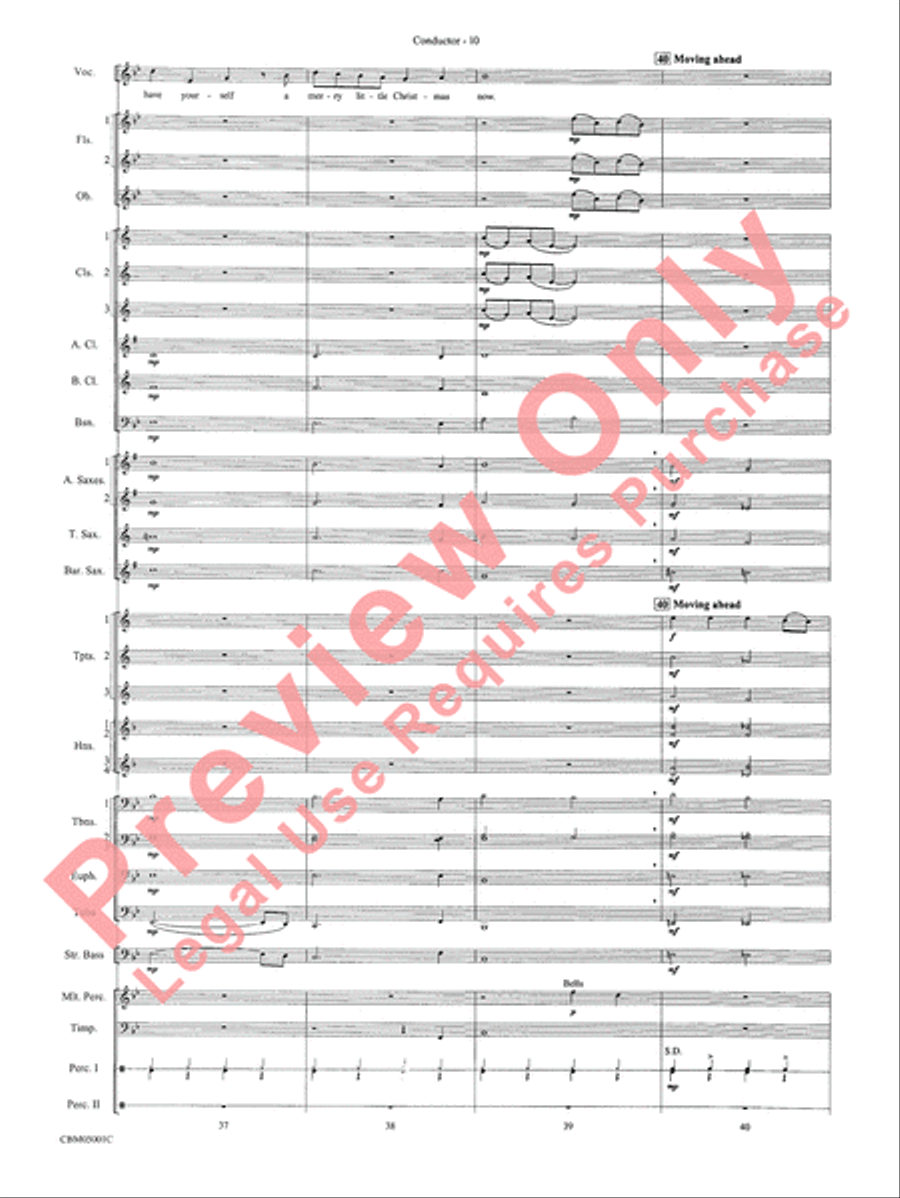 Have Yourself a Merry Little Christmas Concert Band scores gallery preview page 12