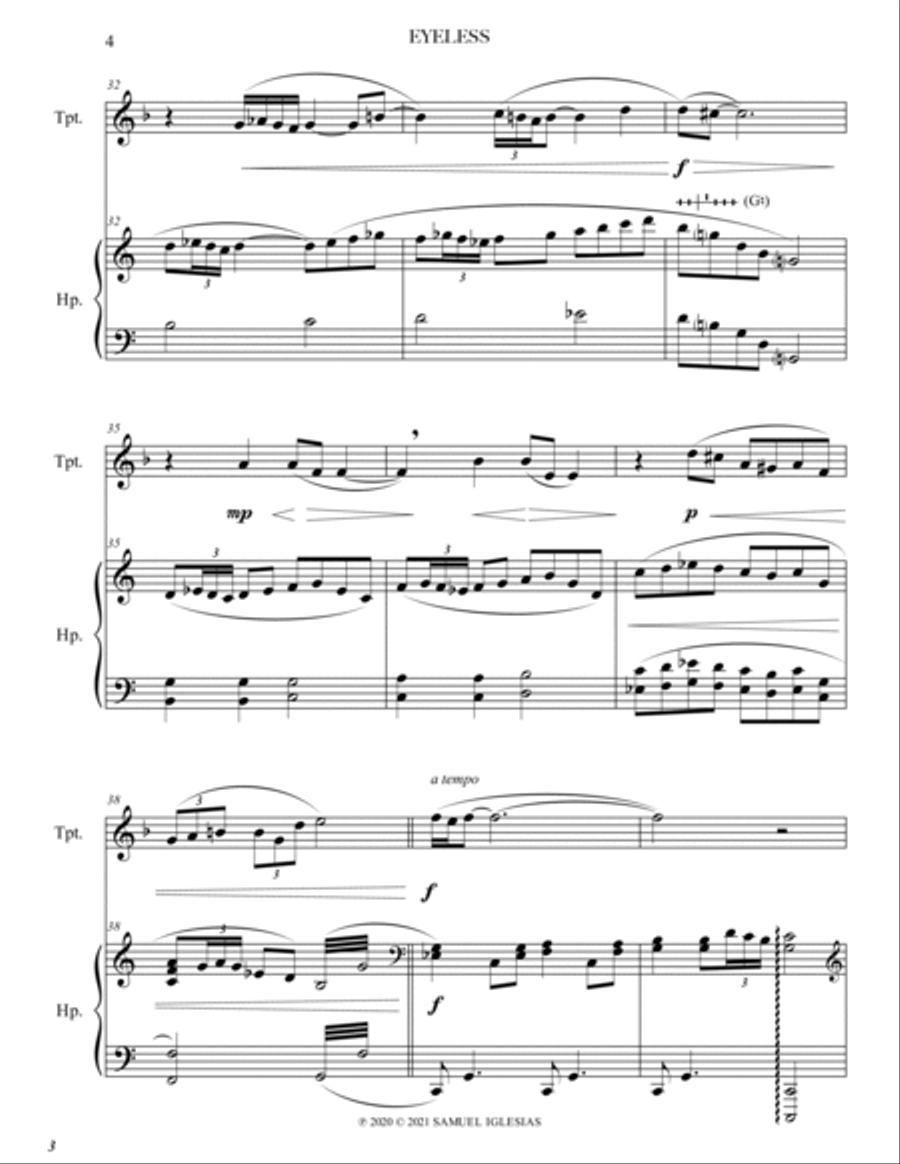 Eyeless: An Account Of The Story Of Samson Small Ensemble scores gallery preview page 4