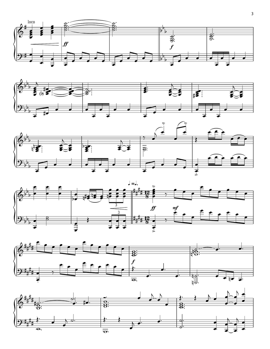 Spider-Man 2 (Main Title) Piano Solo scores gallery preview page 3