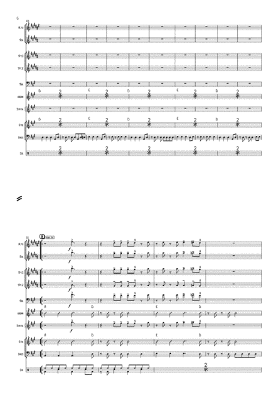 Walking On Sunshine Alto Saxophone scores gallery preview page 6