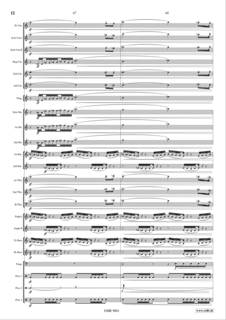 Blue Horizons Brass Band scores gallery preview page 15