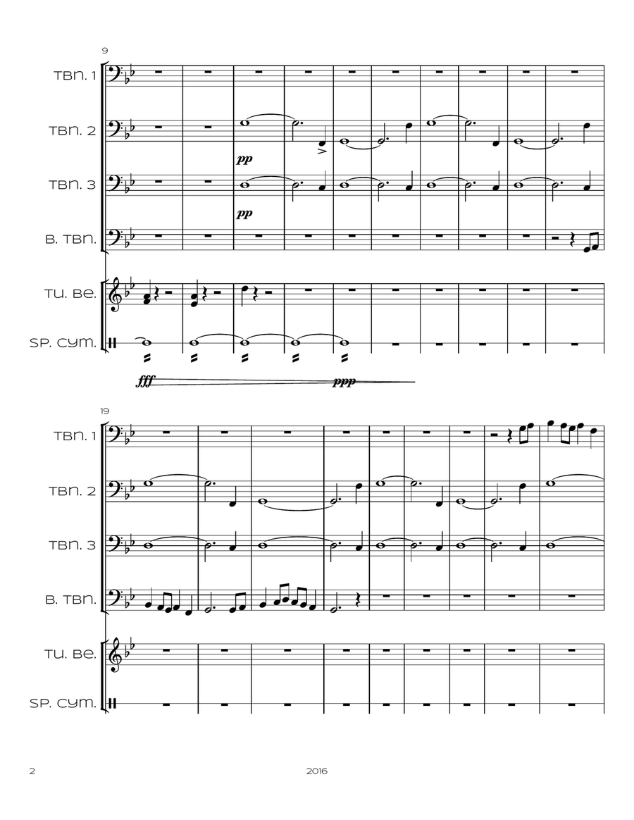 Symbols of Deception Trombone Solo scores gallery preview page 3