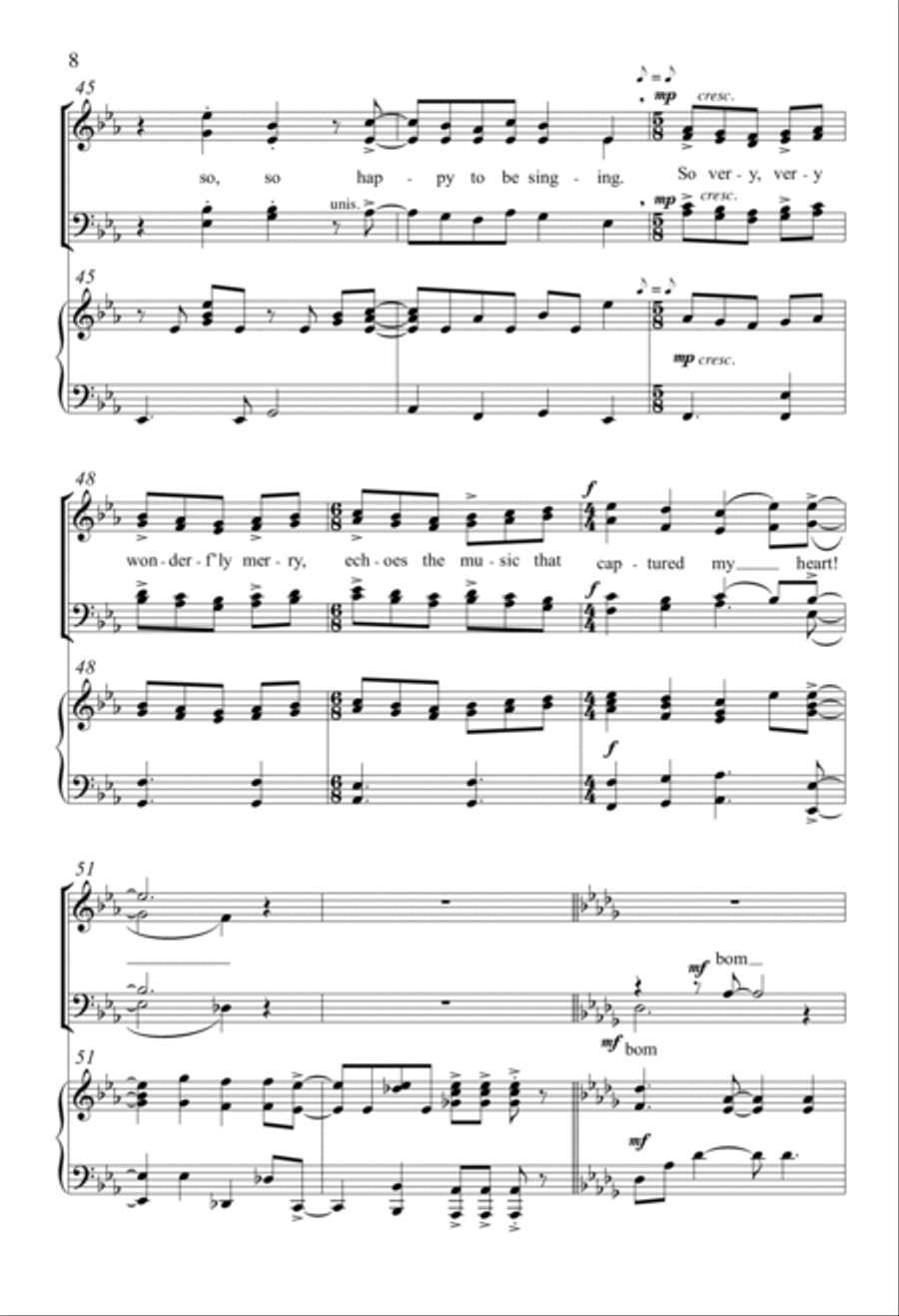 The Secret Melody 4-Part scores gallery preview page 6