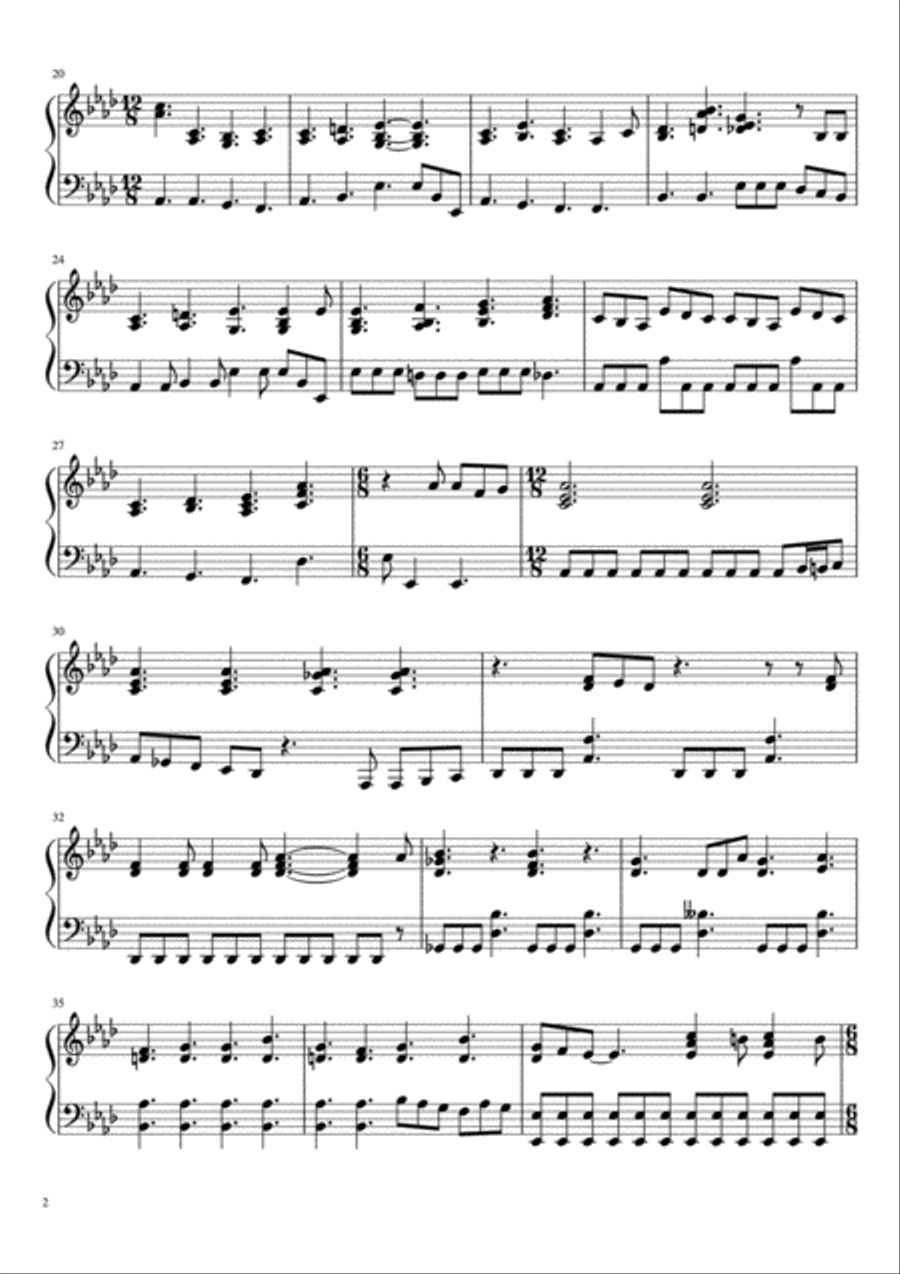 Somebody To Love Voice scores gallery preview page 2