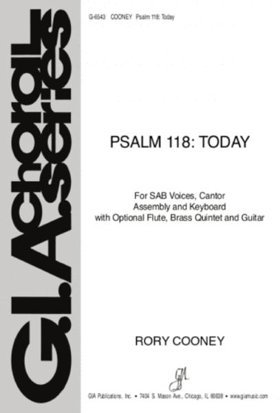 Psalm 118: Today - Full Score and Parts