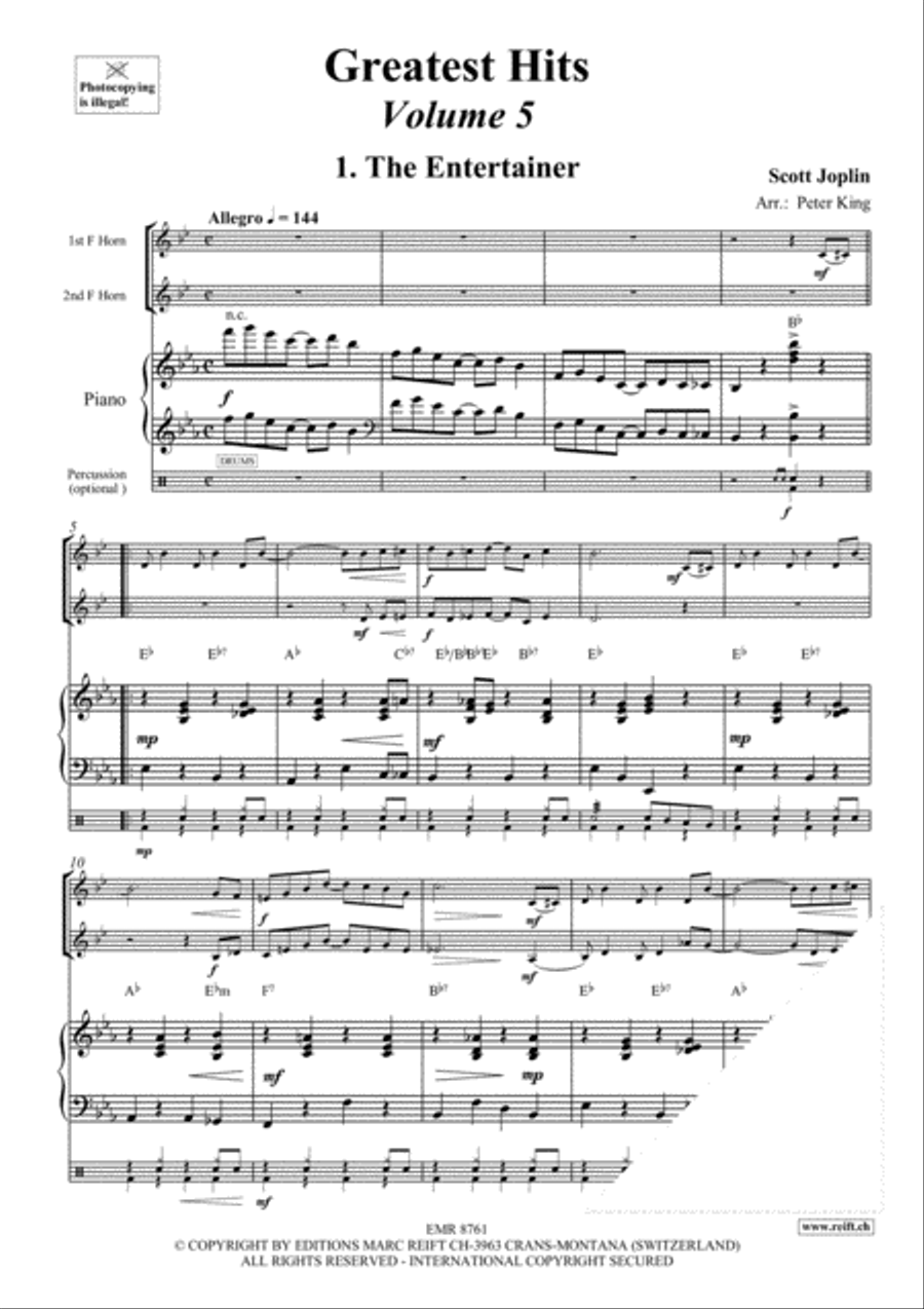 Greatest Hits Volume 5 Horn scores gallery preview page 4