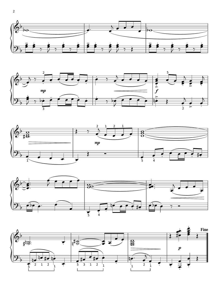 Quand tu liras ces mots (Rosa Rio) (arr. Phillip Keveren) Piano Solo scores gallery preview page 2