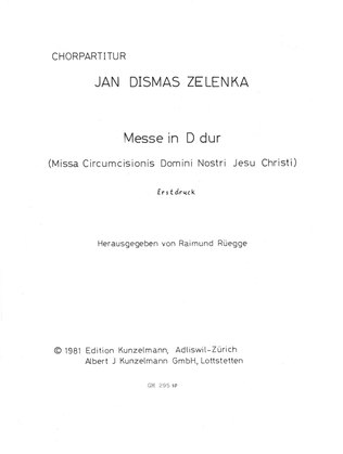 Missa circumcisionis in D major