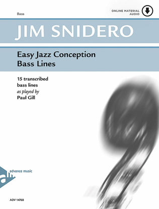 Book cover for Easy Jazz Conception Bass Lines
