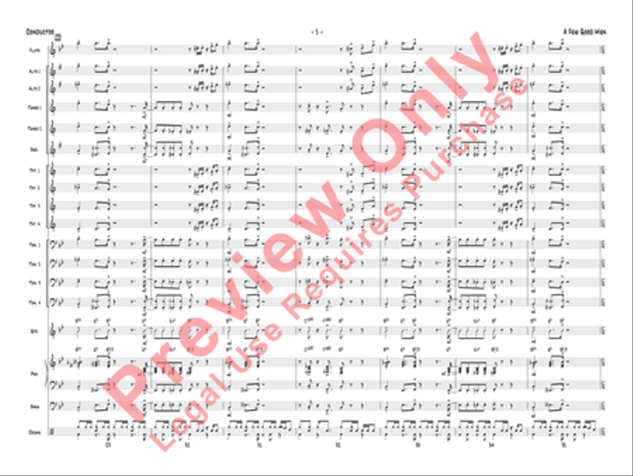 A Few Good Men Jazz Ensemble scores gallery preview page 6