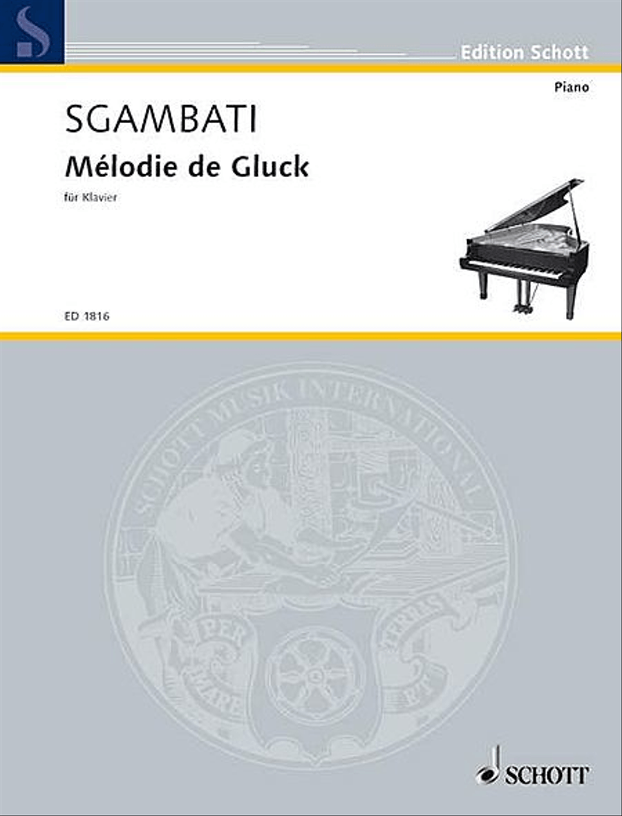 Melody of Gluck Piano Solo scores gallery preview page 1