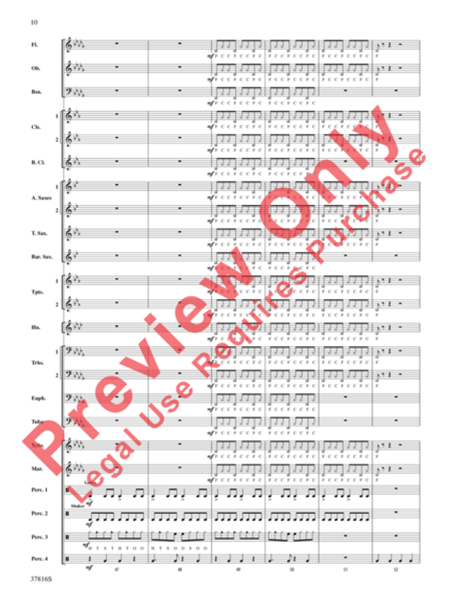 Baile Sereno Concert Band scores gallery preview page 11