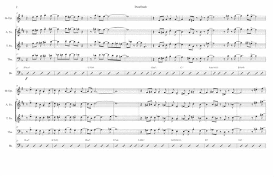 Desafinado Large Ensemble scores gallery preview page 2