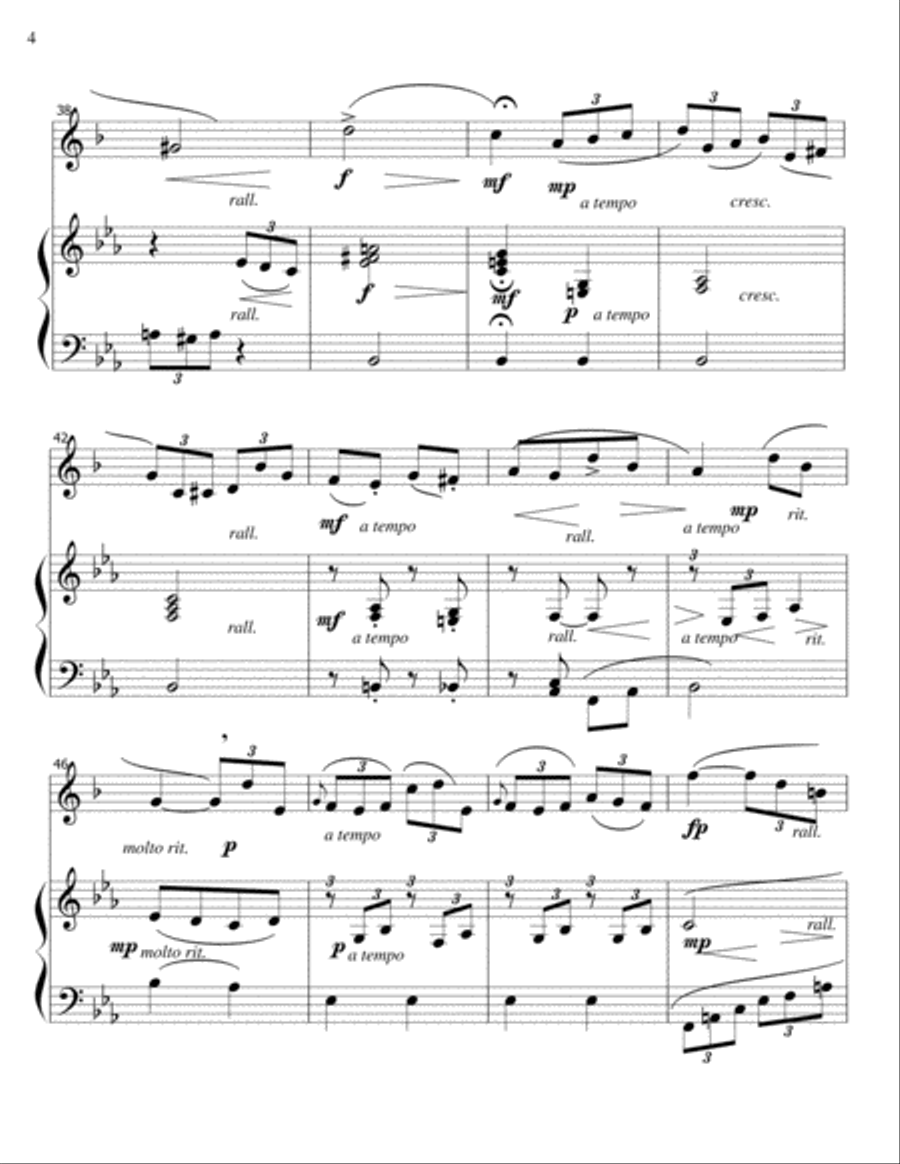 Pleasant Landscape-Schumann-Clarinet-Piano Clarinet Solo scores gallery preview page 4