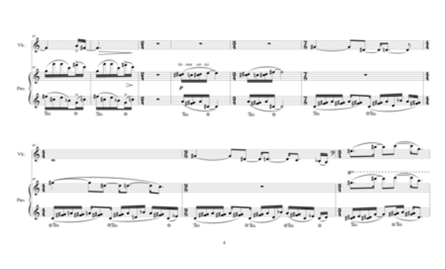 Lemurs are Afraid of Fossas for cello and piano Piano scores gallery preview page 11